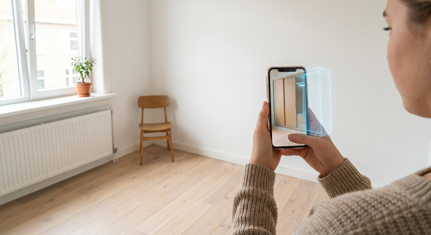 AR preview - bekijk je kast in je eigen kamer via je telefoon